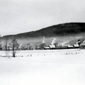 Vinterbild från Olle´s mot Saxberget med Folkets Hus på Gubbas Berg